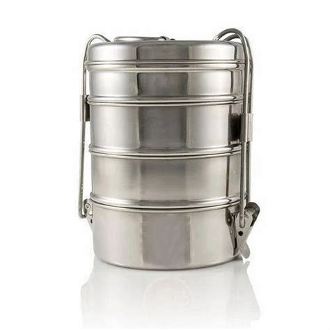 steel layered lunch box|steel lunch box 4 containers.